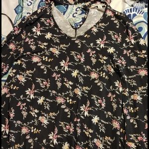 Floral black dress/tunic